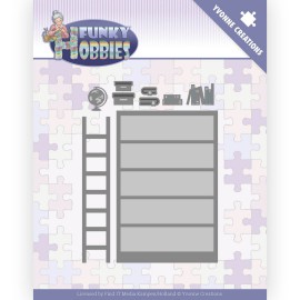 Bookcase - Funky Hobbies Cutting Dies by Yvonne Creations