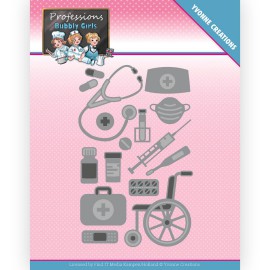 Healthcare - Professions Bubbly Girls - Cutting Dies -Yvonne Creations