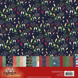 Paperpack - Family Christmas van Yvonne Creations 30.5 x 30.5 cm