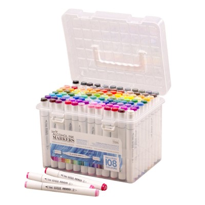 Twin Tip Alcohol Ink Marker Case (Includes 108 Colours) (COAPC2)