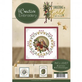 Boek Creative Embroidery - Christmas in Gold van Amy Design