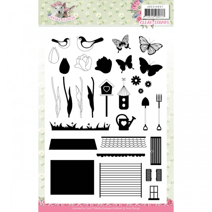 Spring is Here - Clear Stamps - Amy Design