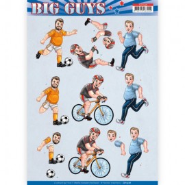 Sports - Big Guys 3D-Knipvel Yvonne Creations