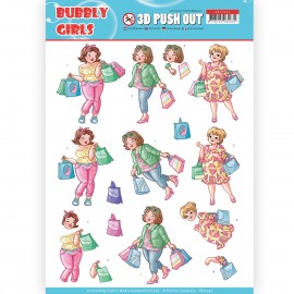 3D Pushout - Yvonne Creations- Bubbly Girls - Shopping