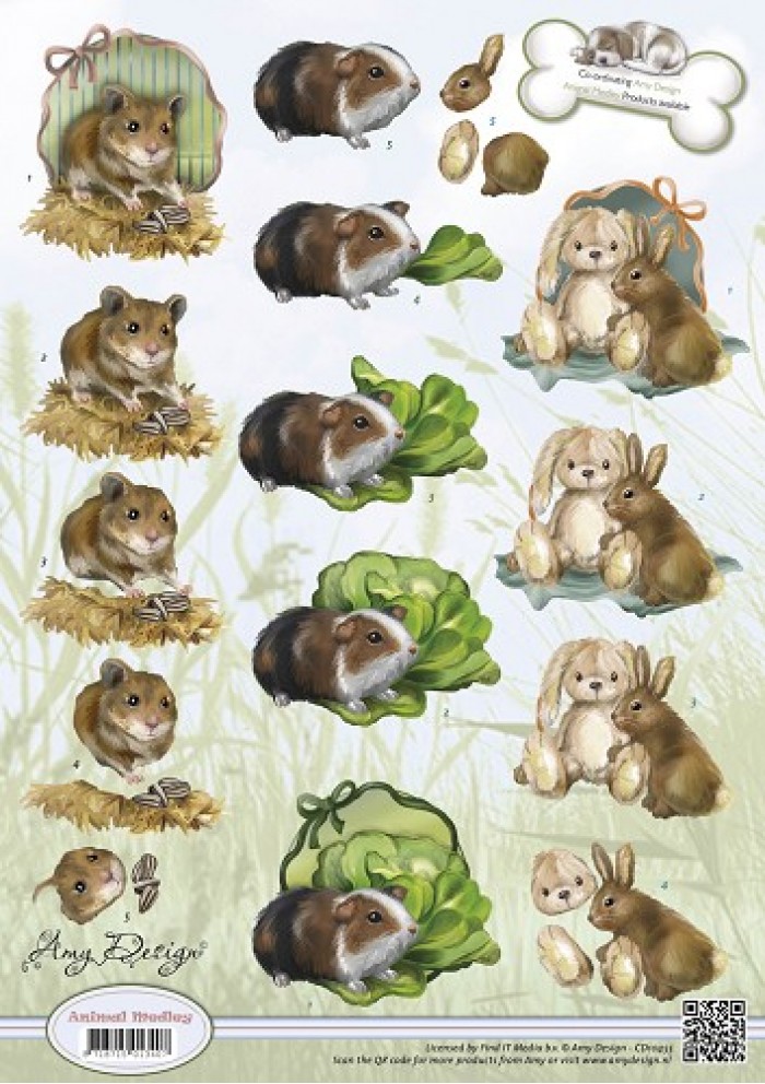 Rodents - Animal Medley 3D-Knipvel Amy Design