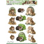 Fluffy Animals - Animal Medley 3D-Push-Out Amy Design