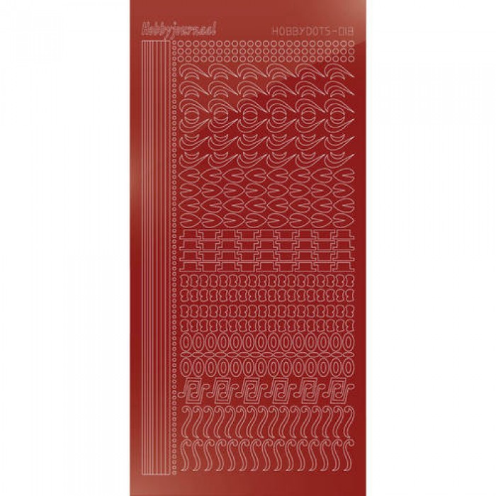 Hobbydots sticker - Mirror Red