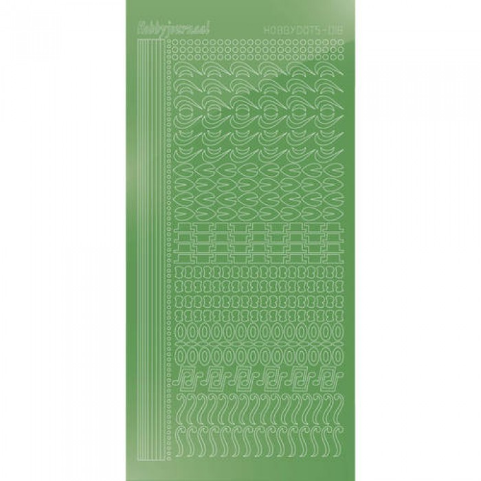 Hobbydots sticker - Mirror Lime
