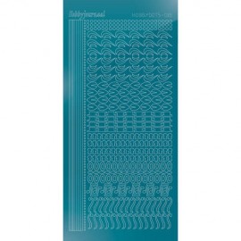 Hobbydots sticker - Mirror Turquoise