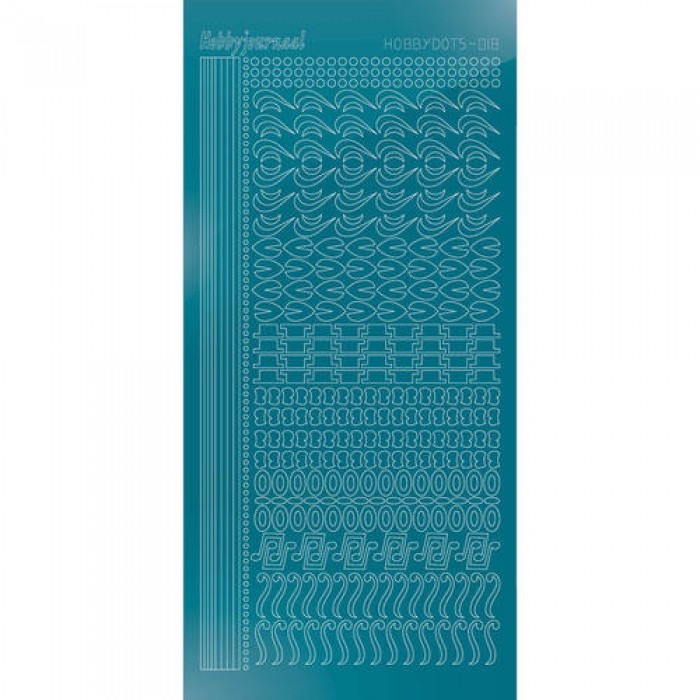 Hobbydots sticker - Mirror Turquoise