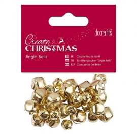 Jingle Bells (30pcs) - Gold - Assorted Sizes