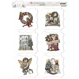 Topper Brocante Christmas 3D-Push-Out Amy Design