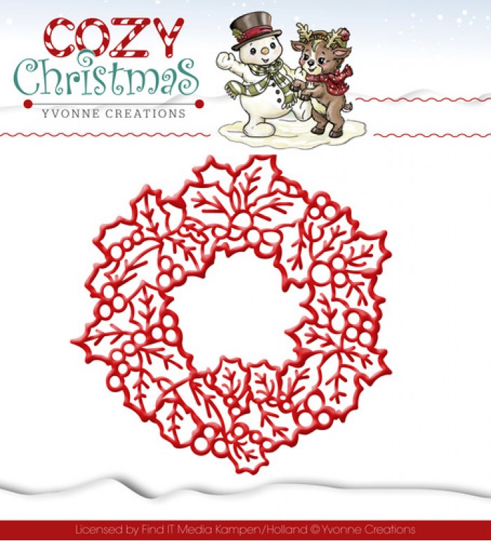 Wreath - Cozy Christmas - Snijmal - Yvonne Creations