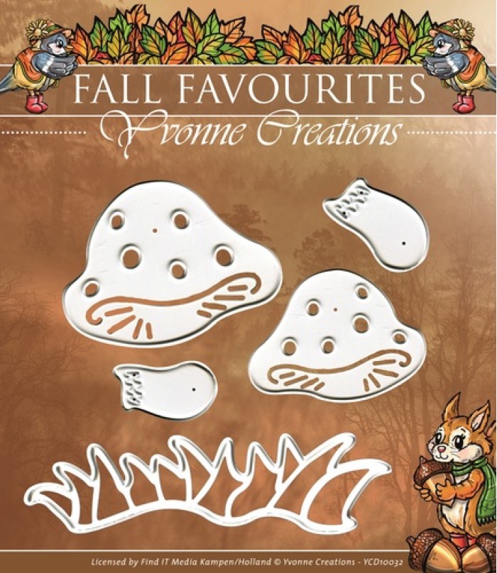 Toadstool - Fall Favourites - Snijmal - Yvonne Creations