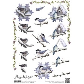 Winterbirds 3D-Knipvel Amy Design