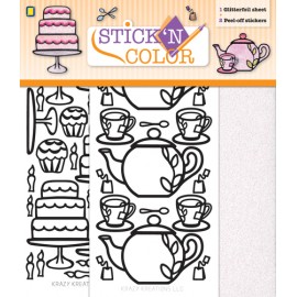 High Tea Stick 'n Color Peel-off Stickers