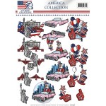 Statue of Liberty America Collection 3D-Knipvel Yvonne Creations