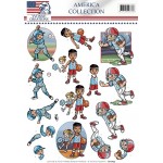 Sports America Collection 3D-Knipvel Yvonne Creations