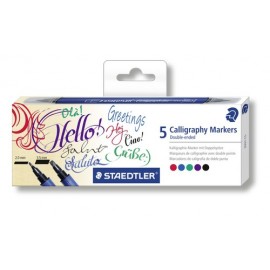 Calligraphy marker set 5 kleuren