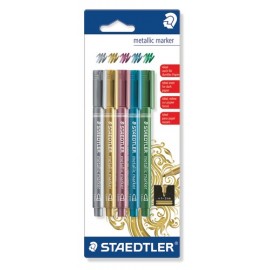 Metallic marker - blister 5 kleuren