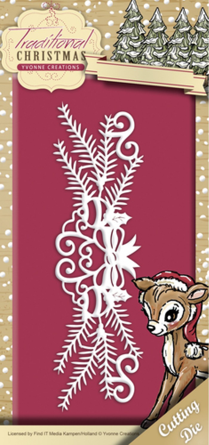Holiday Garland - Traditional Christmas - Snijmal - Yvonne Creations