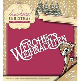 Frohe Weihnachten - Traditional Christmas - Snijmal - Yvonne Creations 