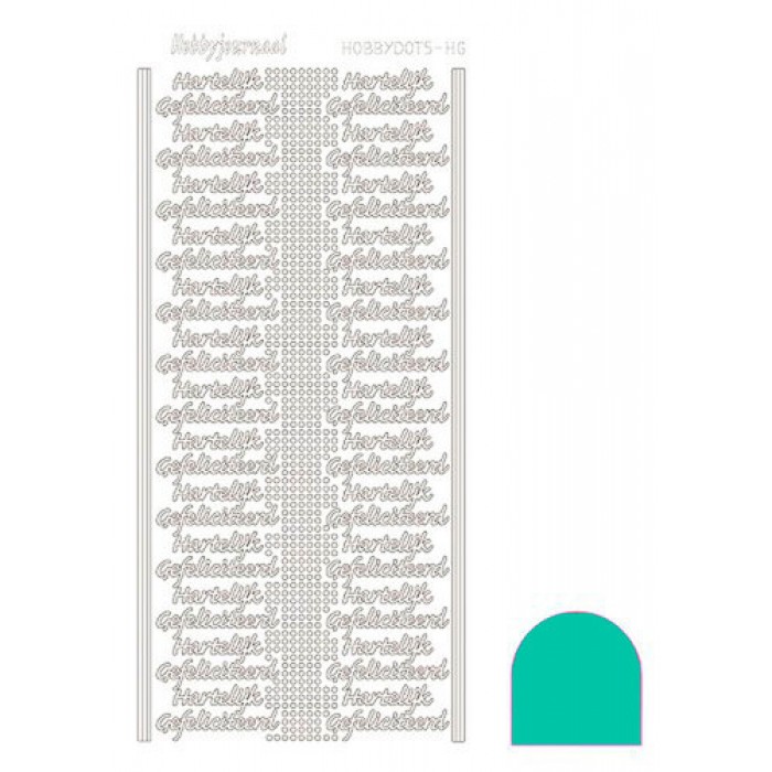Hobbydots sticker - Mirror Emerald 