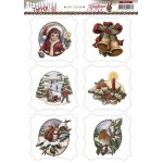 Topper Christmas Greetings 3D-Uitdrukvel Push-Out Amy Design