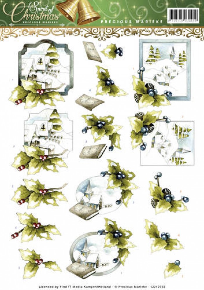 3D Knipvel - Precious Marieke - Spirit of Christmas - Landscape