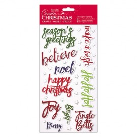 Christmas Thicker Stickers - Christmas Words