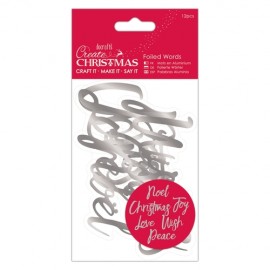 Foiled Words (12pcs) - Silver