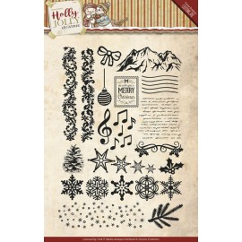 Holly Jolly - Clear Stamp - Yvonne Creations