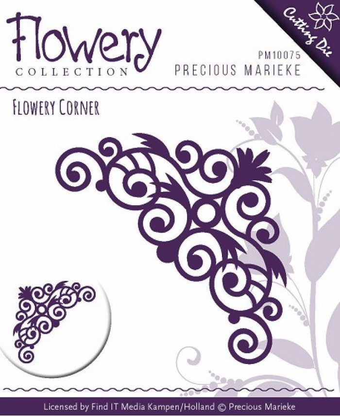 Die - Precious Marieke - Flowery - Swirl Corner