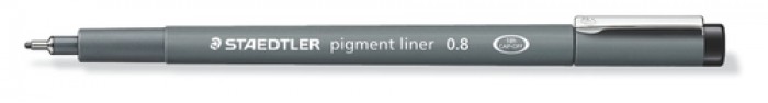 pigment fineliner 0,8 mm zwart