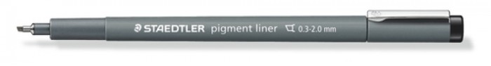 pigment fineliner beitelpunt 2,0 mm zwart
