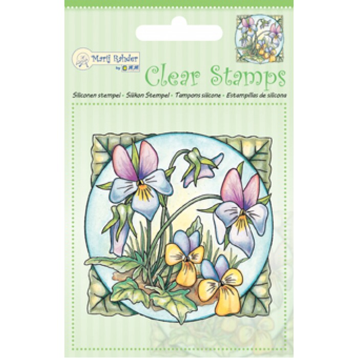 MRJ Clear stamps violets 