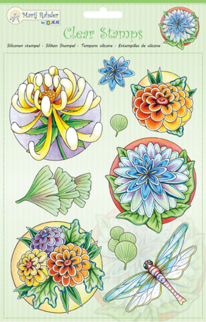 MRJ Clear Stamps Flowers