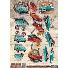 Cars - Vintage Vehicles 3D-Knipvel Amy Design