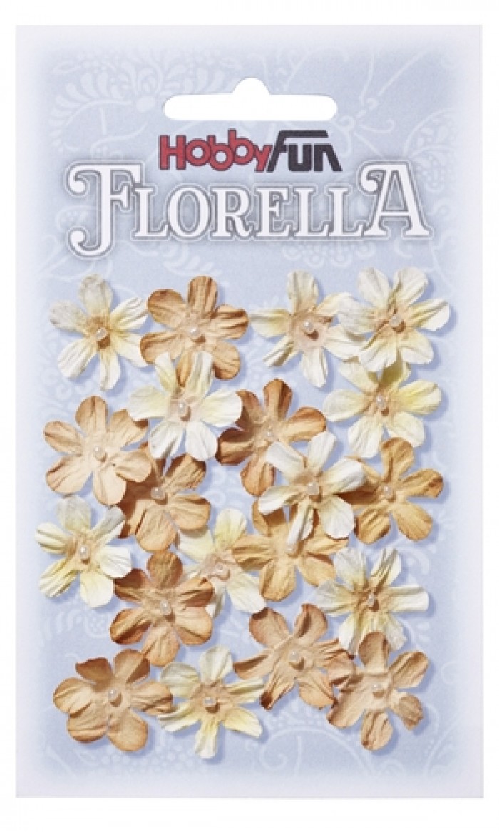 FLORELLA-Blüten beige, 2cm