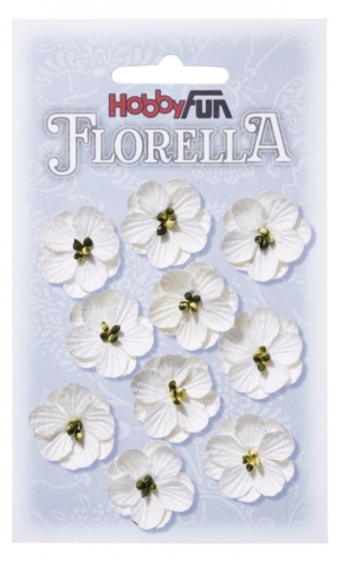Witte papieren bloemen van Florella