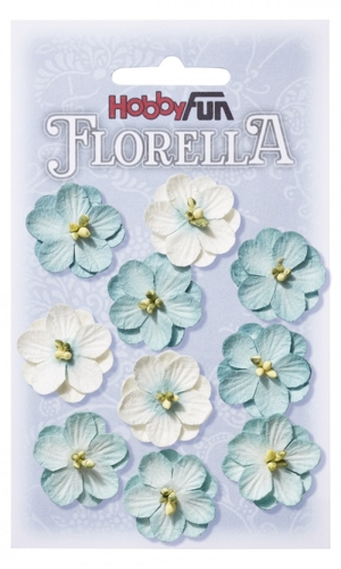 FLORELLA-Blüten hellblau, 2,5cm
