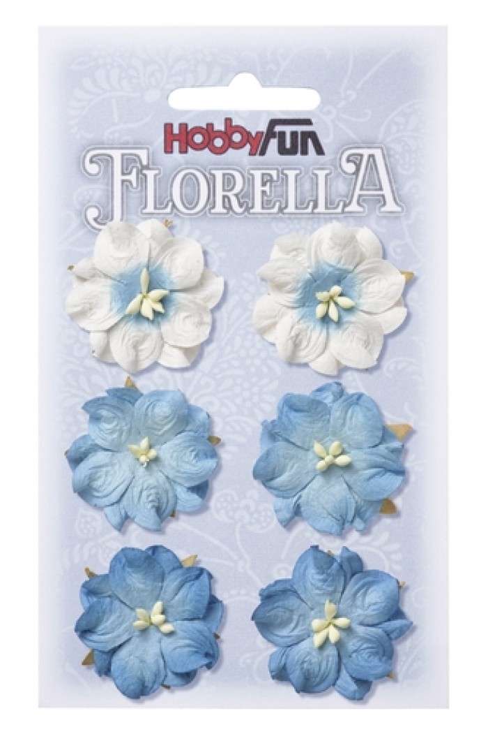FLORELLA-Blüten blau, 3,5cm