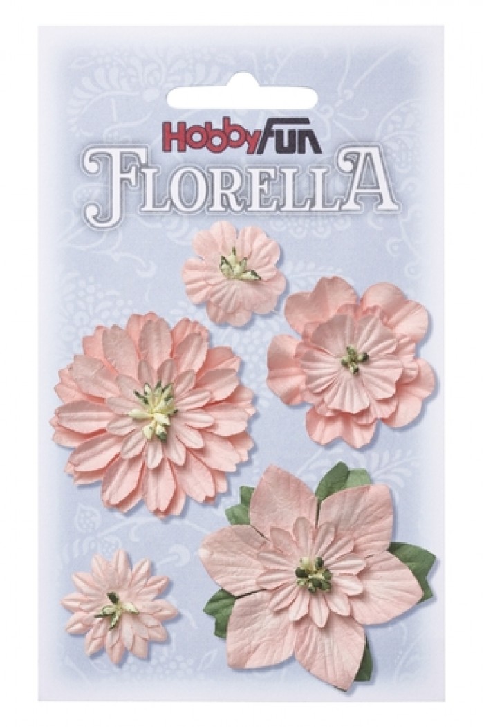 FLORELLA-Blüten zart-rosa, 2-5cm