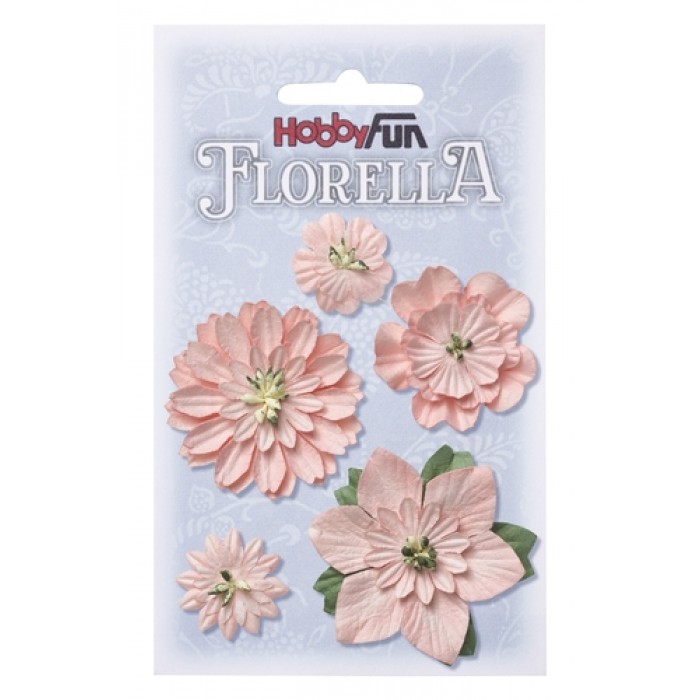 FLORELLA-Blüten zart-rosa, 2-5cm 