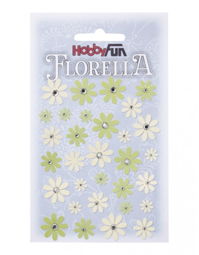 FLORELLA-Blüten Design I grün-creme