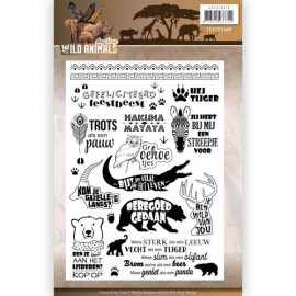 Wild Animals - Text Clear Stamp - Amy Design