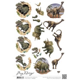 Dinosauriërs 3D-Knipvel Amy Design