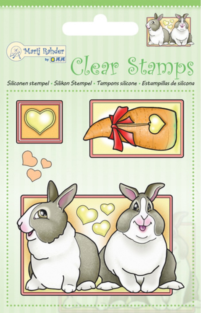 MRJ Clear stamps Rabbits