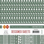 Kerstgroen Christmas Edition Designer Sheets 1 by Card Deco