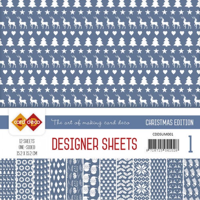 Ultramarijn Christmas Edition Designer Sheets 1 by Card Deco